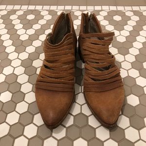 Free people distressed booties